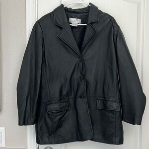 Vintage Allison Woods Leather Jacket
